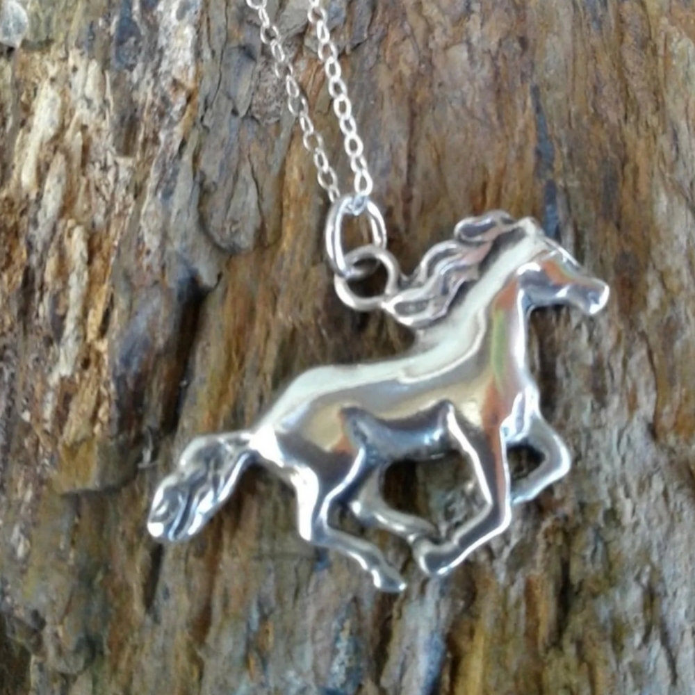 Sterling Silver Horse NECKLACE